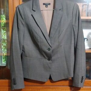 Ann Taylor Brown/Gray Tailored Llined Blazer